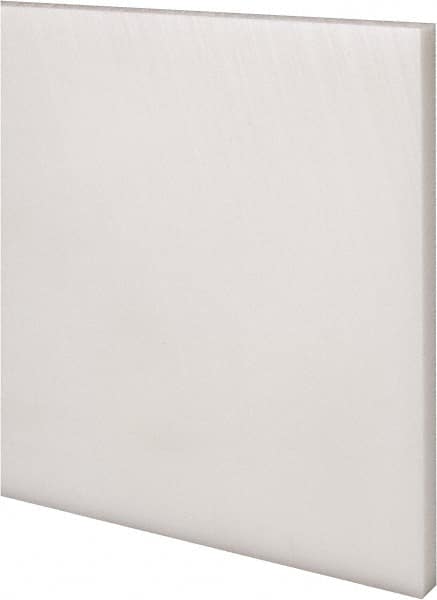 Made in USA - 4' x 6" x 3/8" Natural (Color) Acetal Rectangular Bar - Americas Industrial Supply