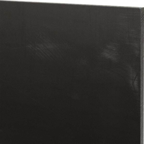 Made in USA - 3/16" Thick x 12" Wide x 2' Long, Nylon 6/6 (MDS-Filled) Sheet - Black - Americas Industrial Supply