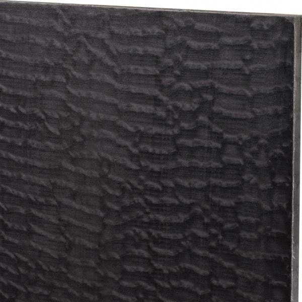 Made in USA - 3/8" Thick x 12" Wide x 2' Long, Nylon 6/6 (MDS-Filled) Sheet - Black - Americas Industrial Supply