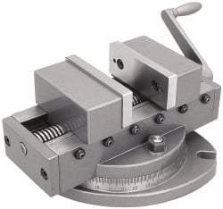 Gibraltar - 6" Jaw Width, 6" Max Jaw Opening, 2-1/4" Throat Depth, Self Centering Vise - 15" OAL x 6-1/2" OAH - Americas Industrial Supply