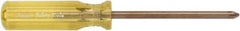 Ampco - #0, 6" OAL, Standard Phillips Screwdriver - 2-23/64" Blade Length, Round Shank, Acetate Handle - Americas Industrial Supply