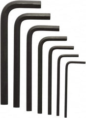 Bondhus - 7 Piece L-Key Ball End Hex Key Set - Hex Range 5/64 to 1/4", 6-1/2" OAL, Protanium High Torque Steel - Americas Industrial Supply