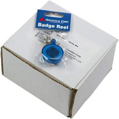 ADVANTUS - 30 Inch Long, Retractable ID Holder Strap - Blue, 12 Pack - Americas Industrial Supply