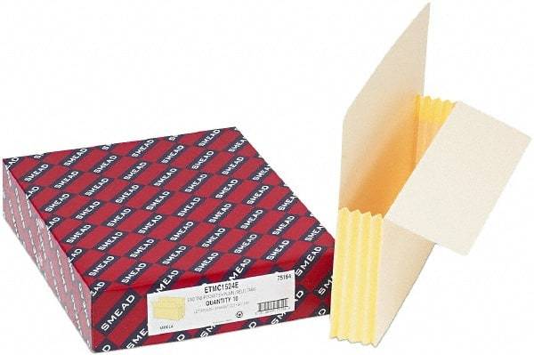 Samsill - 8-1/2 x 11", Letter Size, Manila, Expandable File Folders with End Tab Pocket - 11 Point Stock, Straight Tab Cut Location - Americas Industrial Supply