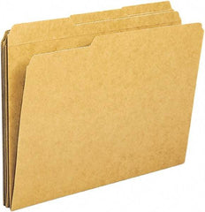 Samsill - 8-1/2 x 11", Letter Size, Kraft, File Folders with Top Tab - 11 Point Stock, 1/3 Tab Cut Location - Americas Industrial Supply
