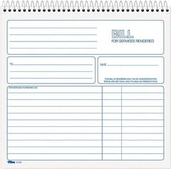 TOPS - 50 Sheet, 8-1/2 x 7-3/4", Service Invoices - White - Americas Industrial Supply