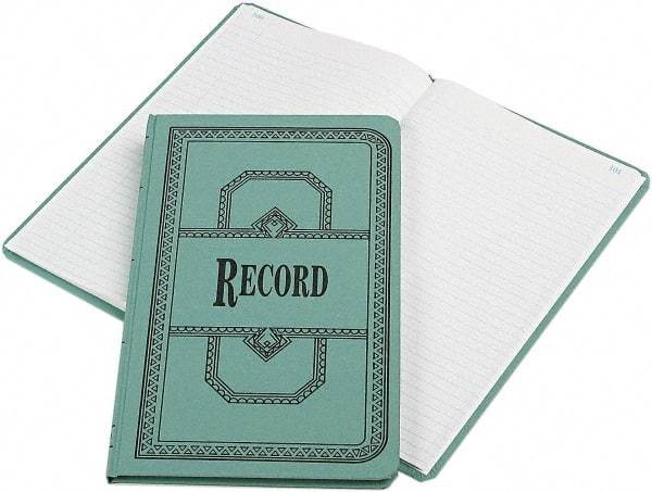 Boorum & Pease - 150 Sheet, 12-1/8 x 7-5/8", Record Rule Record/Account Book - Blue - Americas Industrial Supply