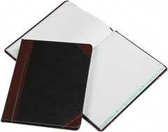 Boorum & Pease - 150 Sheet, 9-5/8 x 7-5/8", Record Rule Record/Account Book - Black & Red - Americas Industrial Supply