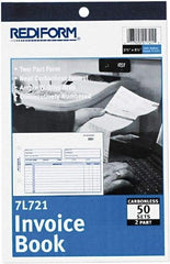 REDIFORM - 50 Sheet, 5-1/2 x 7-7/8", Invoice Book - White - Americas Industrial Supply