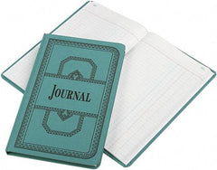 Boorum & Pease - 300 Sheet, 12-1/8 x 7-5/8", Journal Rule Record/Account Book - Blue - Americas Industrial Supply