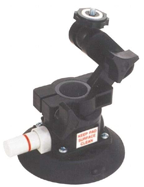Woods Power-Grip - 10 Lb. Capacity Vacuum Mount Lifter - 4-1/2 Inch Diameter Polycarbonate Cup and 1/4-20 Stud Articulating Mount - Americas Industrial Supply