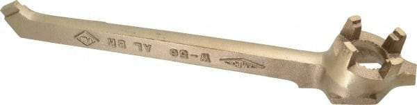 Ampco - 12" Long Aluminum Bronze Drum Plug Wrench - For Use with 3/4" and 2" Bungs, Nonsparking - Americas Industrial Supply