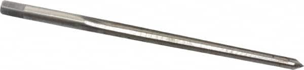 Cleveland - #4/0 Pin, 0.1142" Diam, 0.0869" Small End, 1/8" Diam Straight Shank, 1-5/16" Flute, Taper Pin Reamer - Americas Industrial Supply