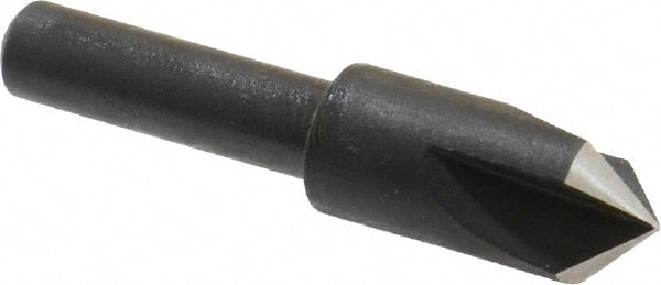 Cleveland - 3/8" Head Diam, 1/4" Shank Diam, 3 Flute 90° High Speed Steel Countersink - Americas Industrial Supply