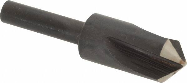 Cleveland - 1/2" Head Diam, 1/4" Shank Diam, 3 Flute 100° High Speed Steel Countersink - Americas Industrial Supply