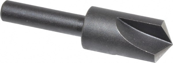 Cleveland - 1/2" Head Diam, 1/4" Shank Diam, 3 Flute 120° High Speed Steel Countersink - Americas Industrial Supply
