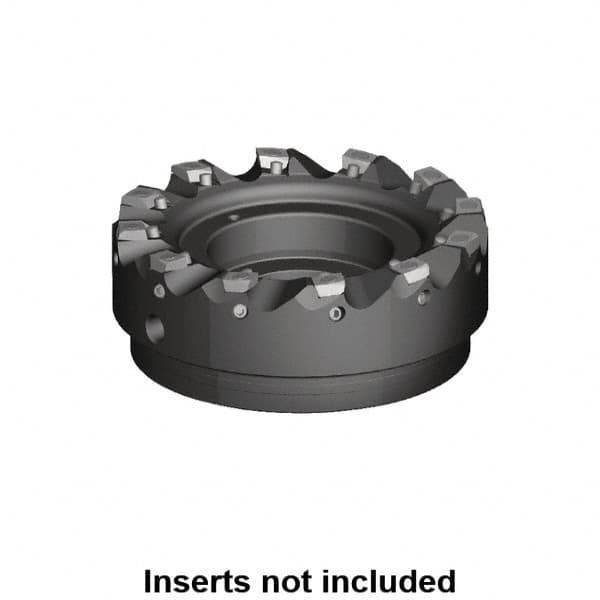 Kennametal - 8 Inserts, 100mm Cut Diam, 32mm Arbor Diam, 1mm Max Depth of Cut, Indexable Square-Shoulder Face Mill - 0/90° Lead Angle, 50mm High, MDHX 1004.. Insert Compatibility, Series Fix-Perfect - Americas Industrial Supply