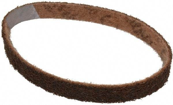 3M - 3/4" Wide x 18" OAL, Aluminum Oxide Abrasive Belt - Aluminum Oxide, Coarse, Nonwoven, Series SC-BS - Americas Industrial Supply