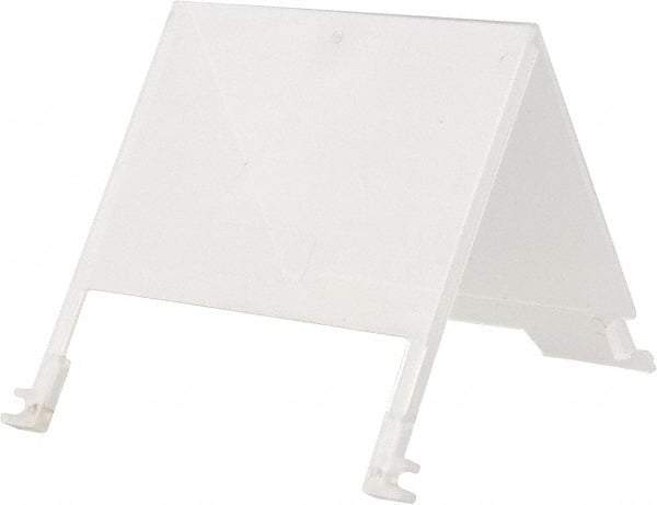 Quantum Storage - 5" Wide x 3" High, Clear Bin Label Holder - Use with Quantum Storage Systems - Stack Nest Totes - Americas Industrial Supply
