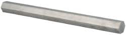 Value Collection - 1-1/2 Inch Width Across Flats x 12 Inch Long, Aluminum Hexagon Bar - Alloy 2024 - Americas Industrial Supply