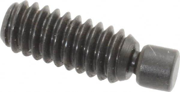Gibraltar - 1/4-20, 3/4" OAL, Alloy Steel, Swivel Pad - Black Oxide Finish, 0.185" Pad Diam, 19/32" Thread Length, 7.5° Swivel Angle, 1/8" Hex Key - Americas Industrial Supply