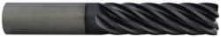 Accupro - 1/8", 1/4" LOC, 1/8" Shank Diam, 1-1/2" OAL, 6 Flute, Solid Carbide Square End Mill - Single End, Uncoated, Spiral Flute, 45° Helix, Centercutting, Right Hand Cut, Right Hand Flute - Americas Industrial Supply