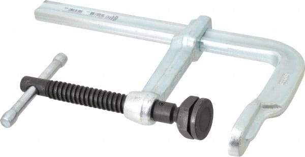 Bessey - 4-3/4" Deep Throat, 7-1/2" Max Capacity, Standard Sliding Arm Clamp - 2,660 Lb Clamping Pressure, 0.775" Spindle Diam - Americas Industrial Supply
