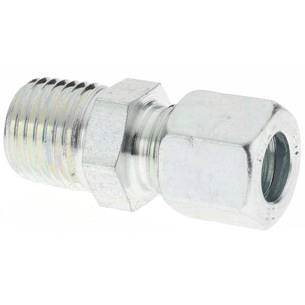 Parker - Metal Flareless Bite Type Tube Fittings Outside Diameter (mm): 8 Fitting Type: Male Connector - Americas Industrial Supply
