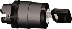 Schneider Electric - 22mm Mount Hole, 2 Position, Key Operated, Selector Switch Only - Black, Maintained (MA), Shock, Vibration and Water Resistant - Americas Industrial Supply