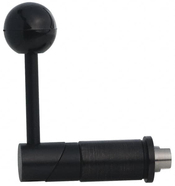 TE-CO - Tapered Cam Action Indexing Plunger - 1.1400" Body Diam, 1-1/2" Body Length, 3-1/2" Handle Length, 3/8" Plunger Projection - Americas Industrial Supply