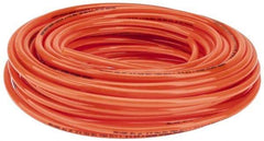 Parker - 1/4" ID x 3/8" OD, 1/16" Wall Thickness, 100' Long, Polyurethane Tube - Orange, 125 Max psi, 90 - 95 Shore A Hardness, -40 to 180°F - Americas Industrial Supply