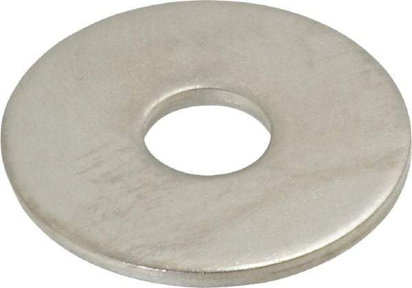 Value Collection - M12 Screw, Grade 18-8 Stainless Steel Fender Flat Washer - 13mm ID x 40mm OD, 2.5mm Thick, Plain Finish - Americas Industrial Supply