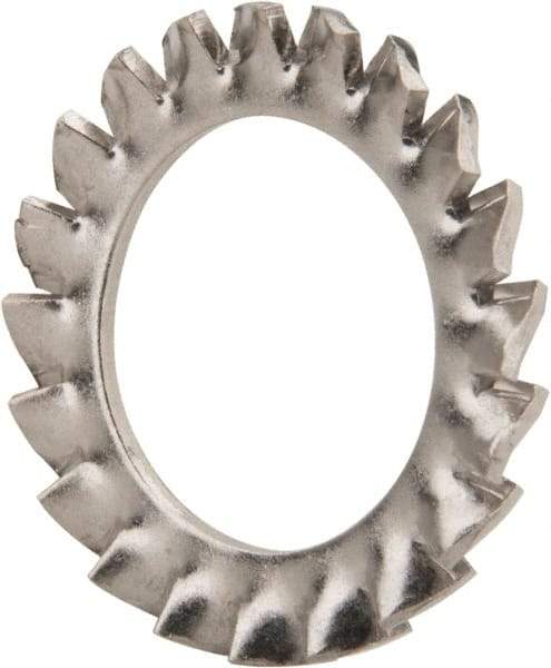 Value Collection - M22 Screw, 23mm ID, Stainless Steel External Tooth Lock Washer - 36mm OD, Uncoated, Grade 18-8 & Austenitic A2 - Americas Industrial Supply