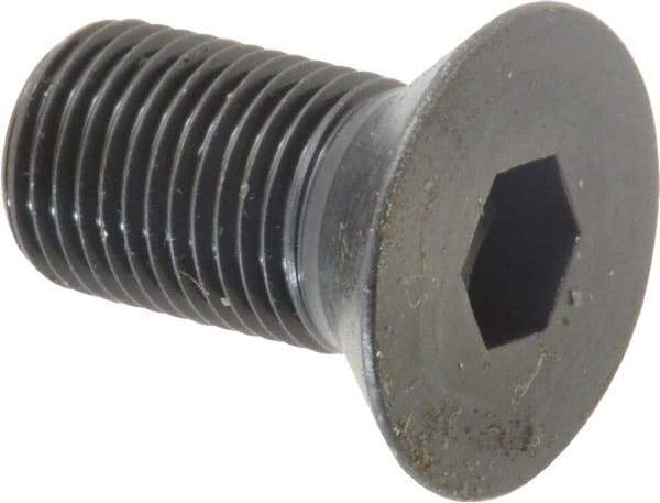 Holo-Krome - 1/2-20 UNF Hex Socket Drive, 82° Flat Screw - Alloy Steel, Black Oxide Finish, Fully Threaded, 1" OAL - Americas Industrial Supply