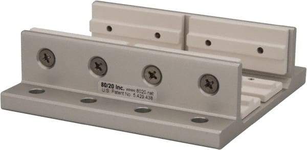 80/20 Inc. - 3.937" Wide, 1.218" High, Open Shelving Accessory/Component - Aluminum, 4" Deep, Use with Series 10 - 1020 Extrusion - Americas Industrial Supply