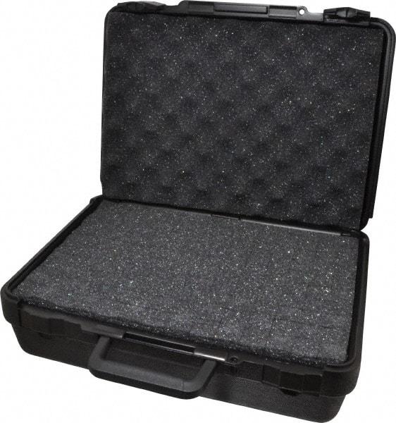 Platt - 15" Wide x 4-3/8" High, Clamshell Hard Case - Black, Polyethylene - Americas Industrial Supply