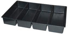 Kennedy - Tool Box Durable ABS Plastic Organizer - 23" Wide x 16-1/2" Deep x 4" High, Black, For 27" Wide Roller Cabinets - Americas Industrial Supply