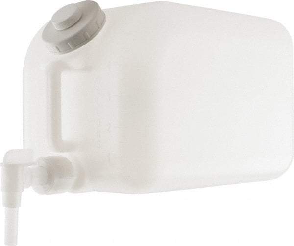 Bel-Art - 5 Gal Carboy - Polyethylene, White, 15" Diam, 3/4" Cap - Americas Industrial Supply
