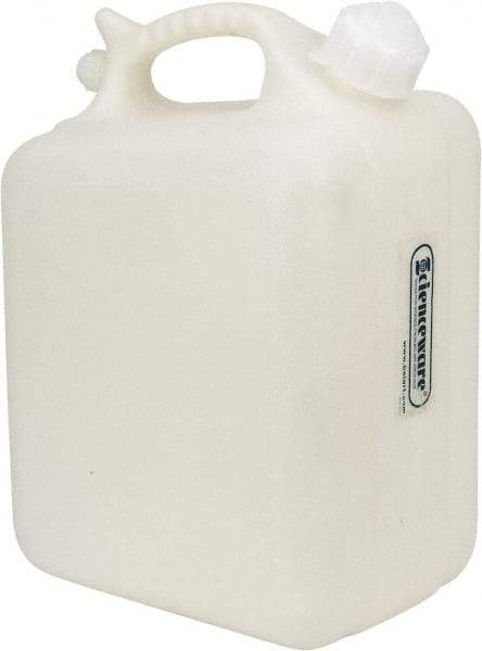 Bel-Art - 2-1/2 Gal Carboy - Polyethylene, White, 7.3" High x 10.1" Diam, 3/4" Cap - Americas Industrial Supply