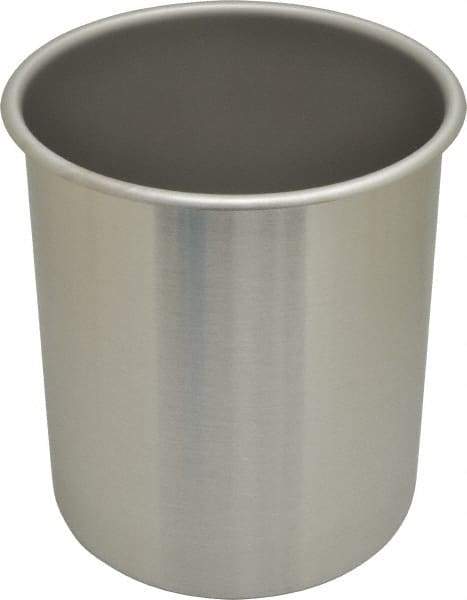 VOLLRATH - Round, Chrome Stainless Steel Food Storage Container - 8.6" High x 7.3" Wide - Americas Industrial Supply