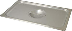 VOLLRATH - 16-1/2" Long x 10" Wide, Rectangular Stainless Steel Lid - Use with Food Pan - Americas Industrial Supply
