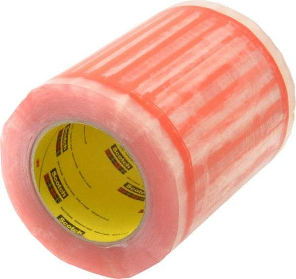 3M - 500 Piece, 8" Long x 6" Wide, Tape Roll - Document Enclosed, Clear with Orange Border - Americas Industrial Supply