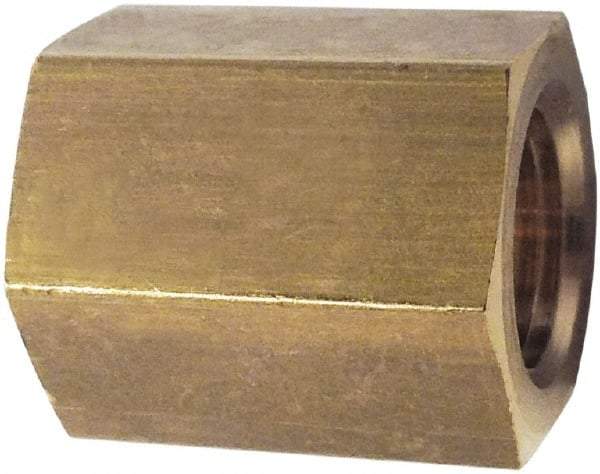Legris - 1/4 Female Thread, Brass Industrial Pipe Coupling - FBSPP, 3,626 psi - Americas Industrial Supply