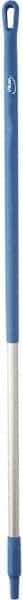 Vikan - 51 x 1-1/4" Aluminum Squeegee Handle - European Threaded Connection, Blue - Americas Industrial Supply