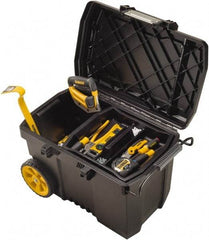DeWALT - 1 Compartment 1 Tray Mobile Tool Chest - 15-39/64" Wide x 24-51/64" Deep x 16-1/2" High, Polypropylene, Black - Americas Industrial Supply