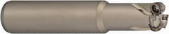Sumitomo - 1" Cutting Diam, 1" Shank Diam, 5mm Max Depth of Cut, Weldon Flat Indexable Copy End Mill - 2 Inserts, RDET10 Insert, RSX Toolholder - Americas Industrial Supply