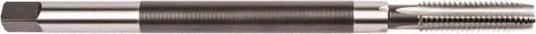 Union Butterfield - 1/4-20 UNC, 3B Class of Fit, 4 Flute Plug Hand Pulley Tap - High Speed Steel, Bright Finish, Right Hand Flute, H3 Thread Limit, 6" OAL, 1/4" Shank Diam - Americas Industrial Supply