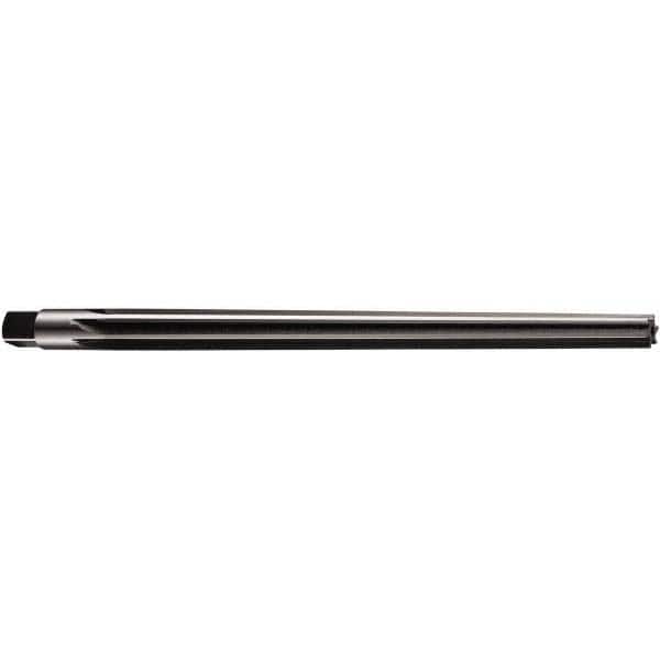 DORMER - 16mm Pin, 0.8038" Diam, 0.6225" Small End, 20.4mm Diam Straight Shank, 230mm Flute, Taper Pin Reamer - Americas Industrial Supply
