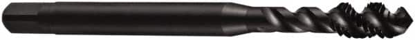 DORMER - 5/8-11 UNC 4 Flute 2B Bottoming Spiral Flute Tap - Cobalt, Oxide Finish, 102mm OAL, Right Hand Flute, Right Hand Thread, Series E023 - Americas Industrial Supply
