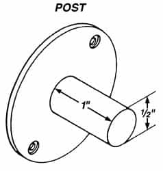 Mahr - Post Drop Indicator Back - Use with AGD Group 4 Series E/R - Americas Industrial Supply